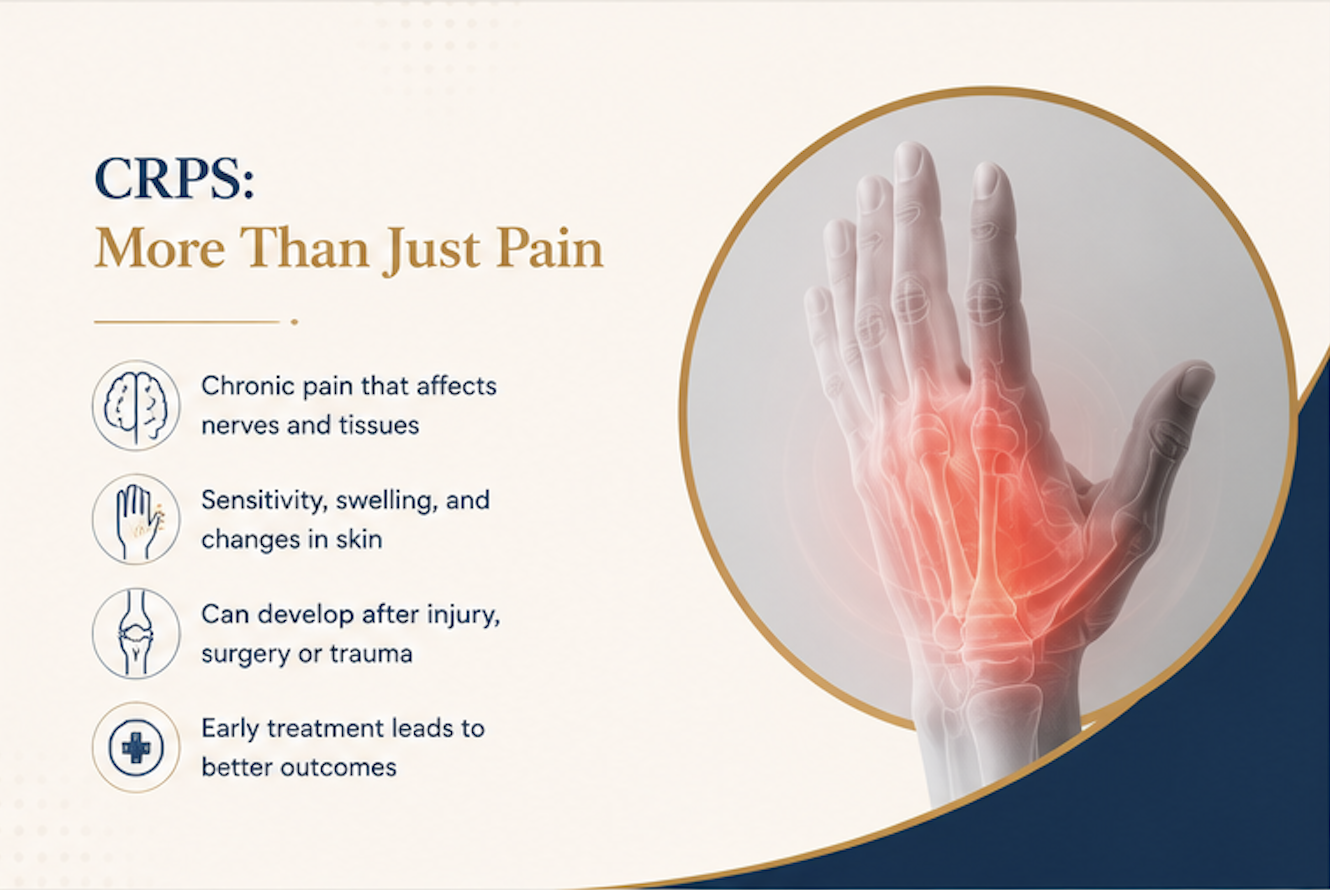 Complex regional pain syndrome CRPS nerve pain and swelling treatment in Jaipur