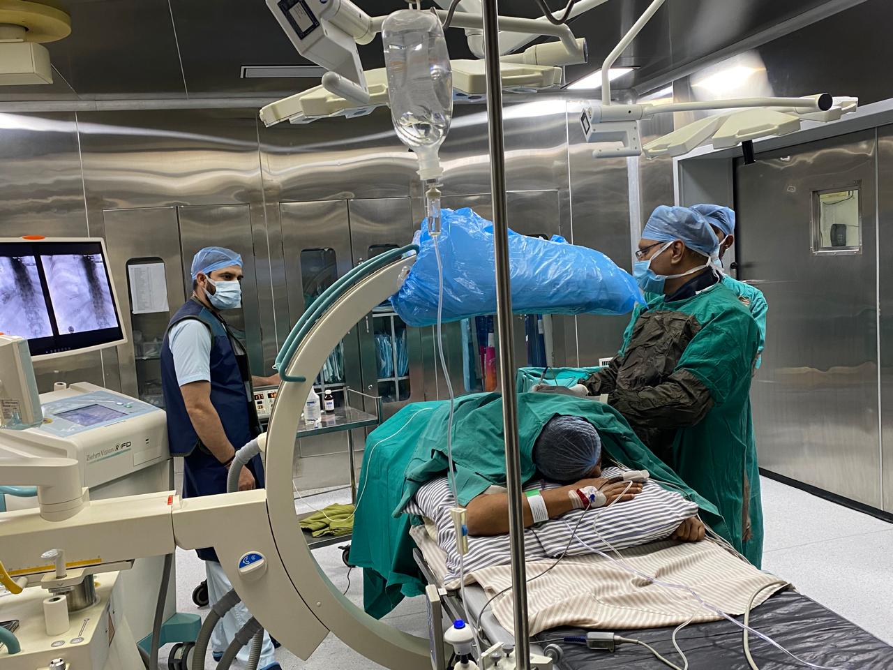 Image-guided MIPSI spine procedure room at JPRC Neuro Spine Centre